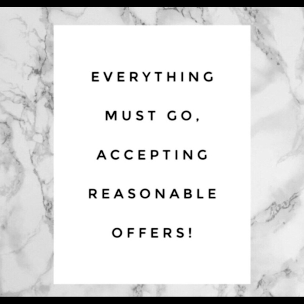 Everything must go! Moving sale!